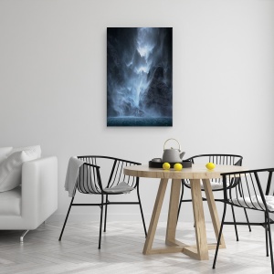 Tablou canvas - Dansul Apei, Peisaj, Cascada, Cadere, Apa, Piscina, 60 x 90 cm - Img 4