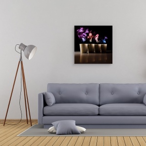 Tablou canvas - Demoni, Fum, Fantome, Natura Moarta, Oale, Oala, 60 x 60 cm - Img 2