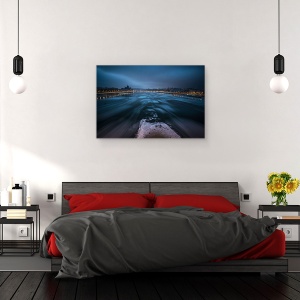 Tablou canvas - Dimineata De Iarna In Budapesta, Iarna, Budapesta, Gheata, Rau, Dunare, 40 x 60 cm - Img 3