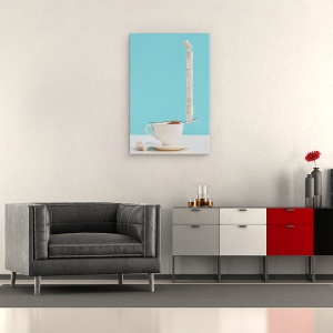 Tablou canvas - Dinte Dulce, Cub De Zahar, Dulce, Ceai, 40 x 60 cm - Img 2