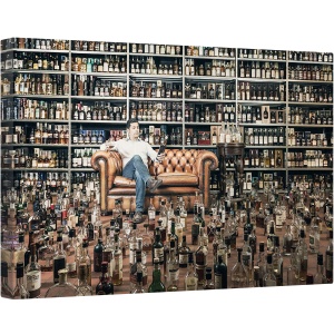 Tablou canvas - Distractie, Umor, Pacate, Lacomie, Alcool, Schnaps, 60 x 90 cm