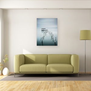 Tablou canvas - Distrugere, Peisaj, Pier, Apa, Peisaj Marin, Carrasqueira, 75 x 100 cm - Img 2