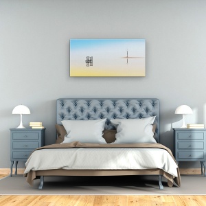 Tablou Canvas - Doua Scaune si Un Copac, Peisaj, Turcia, Cappadocia, Lac, 50 x 100 cm - Img 3