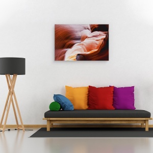 Tablou canvas - Ecoul Timpului, Canionul Antilopa , Piatra, Stanca, Linii, 60 x 90 cm - Img 2