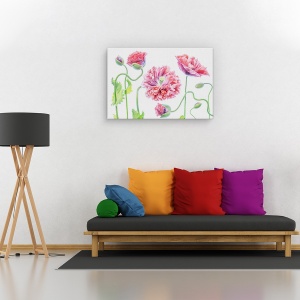 Tablou canvas - Fancy, Natura moarta, Ornamental, Roz, 80 x 120 cm - Img 2