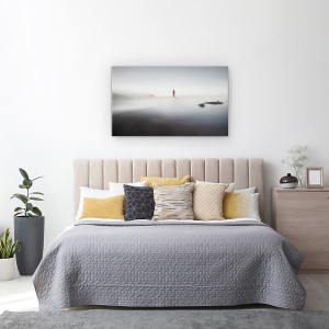 Tablou canvas - Farul De Nicaieri, Peisaj Marin, Apa, Mare, 50 x 80 cm - Img 3