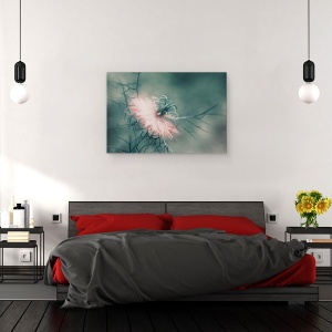Tablou canvas - Fecioara, Floare, Macro, Roz, Moale, Gradina, 80 x 120 cm - Img 3