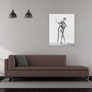 Tablou canvas - Femeie, Performanta, Femeie, Model, Gratios, 60 x 75 cm - Img 2