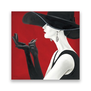 Tablou Canvas - Femeie, Ruj, Chic, 60 x 60 cm