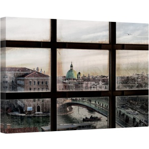 Tablou canvas - Fereastra Catre Venetia, Arhitectura, Venetia, Italia, Fereastra, Dom, Cupola, 60 x 90 cm