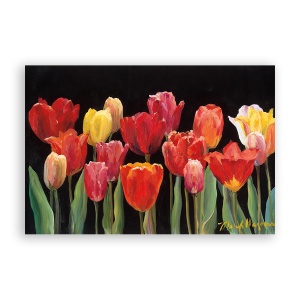 Tablou Canvas - Floral, Flori, Lalea, Rosu, 60 x 90 cm