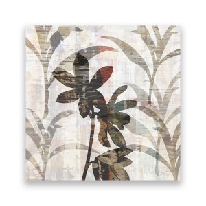 Tablou Canvas - Floral, Frunze, Umbre, Monocrom, 60 x 60 cm