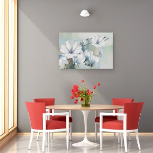 Tablou canvas - Flori, Magnolia, Primavara, Pictura, 40 x 60 cm - Img 4