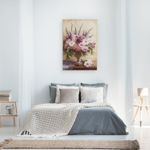 Tablou canvas - Flori, Natura Vie, Violet, Roz, 40 x 60 cm - Img 3