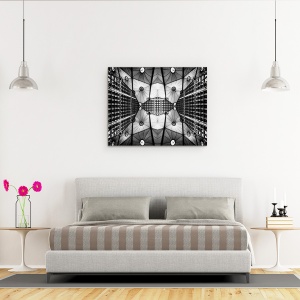 Tablou canvas - Fluture Urban, Arhitectura, Oras, Fluture, Paris, Modern, 60 x 75 cm - Img 3