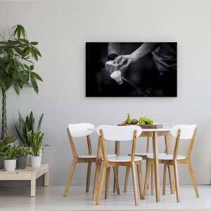 Tablou canvas - Focusare, Actiune, Badminton, Pana, Racheta, 50 x 80 cm - Img 4