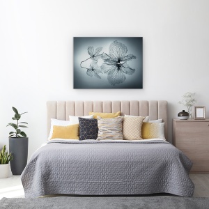 Tablou canvas - Frumusete Efemera, Delicata, Eleganta, Efemer, Hortensie, Linie, 60 x 80 cm - Img 3