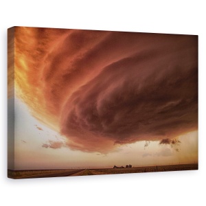 Tablou canvas - Furtuna Roz, Cer, Noros, 40 x 60 cm