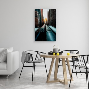 Tablou canvas - Gara Chicago, Statie, Tren, 60 x 90 cm - Img 4