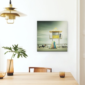 Tablou canvas - Garda De Salvare, Surf, Paznic, Oameni, Apa, 90 x 90 cm - Img 4