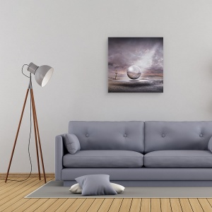 Tablou canvas - Geneza, Ireal, Fantezie, Minge, Sfera, 90 x 90 cm - Img 2