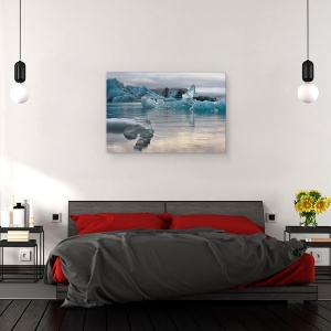 Tablou canvas - Groapa de Gheata, Aisberg, Gheata, Arctic, Apa, Inghet, 60 x 90 cm - Img 3