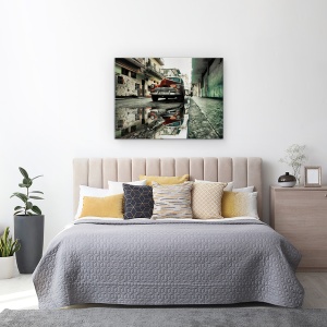 Tablou canvas - Havana I, American, Vechi, Parcat, Retro, 75 x 100 cm - Img 3