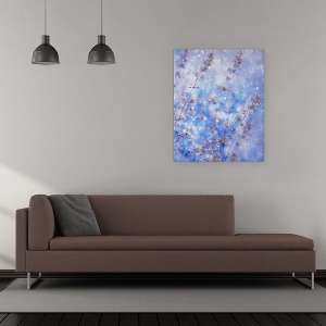 Tablou canvas - Iarna Timpurie, Craciun, Macro, Zapada, Ninge, 60 x 75 cm - Img 2