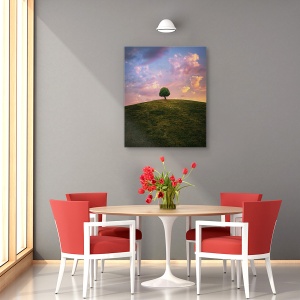 Tablou canvas - Iesirea De Pe Autostrada 6, Craciun, Craciun Fericit, Noapte, Masina, 40 x 50 cm - Img 2