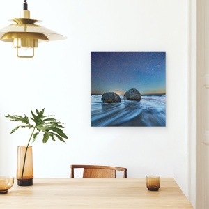 Tablou canvas - Impreuna, Noua Zeelanda, Stanca, Bolovani, 60 x 60 cm - Img 4
