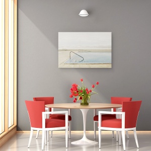 Tablou canvas - In Afara Sezonului, Calm, Coasta, Nori, Arhitectura, Piscina, 80 x 120 cm - Img 4