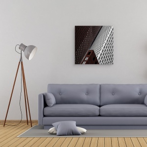 Tablou canvas - In Necaz, Zgarie-Nori, Inalt, Mare, Model, Cladiri, 90 x 90 cm - Img 2