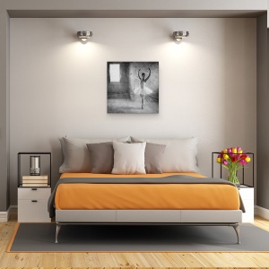 Tablou canvas - In Pozitie, Balet, Femeie, Pozitie, Castel, Vechi, 60 x 60 cm - Img 3