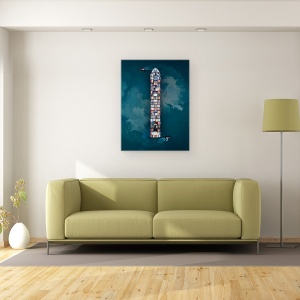 Tablou canvas - Incarcatura, Barca, Lada, Lazi, Transport Maritim, 60 x 80 cm - Img 2