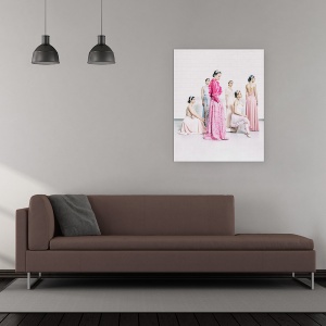 Tablou canvas - Indeplineste-Mi O Dorinta, Moda, Fete, Sase, Pastel, 60 x 75 cm - Img 2
