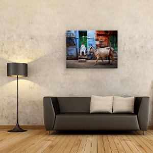 Tablou canvas - India, Jodhpur, Calatorie, Albastru, Om, 50 x 70 cm - Img 2