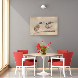 Tablou canvas - Indiferenta, Bufnita, Pasare, Natura, Animal, 40 x 60 cm - Img 4