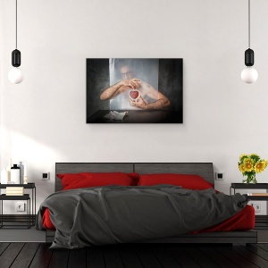 Tablou canvas - Inima Abandonata, Conceptual, Plastic, Transparent, Masa, 40 x 60 cm - Img 3