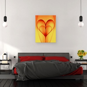 Tablou canvas - Inimile Marginite, Abstract, Forme, Hartii, 50 x 70 cm - Img 3
