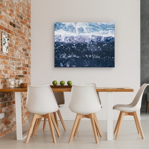 Tablou canvas - Jokulsarlon, Drona, Aeriana, Peisaj, De Mai Sus, Islanda, 60 x 80 cm - Img 4