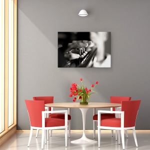 Tablou canvas - Jucator, Muzician, Trompeta, Instrument, Persoana, 40 x 60 cm - Img 4