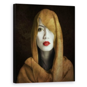 Tablou canvas - Kemuning, Portret, Pelerina, Mantia, Capota, Esarfa, 60 x 75 cm