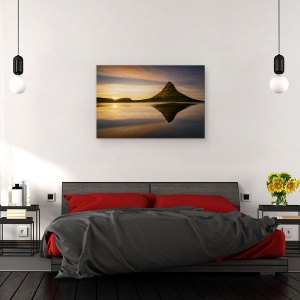Tablou canvas - Kirkjufell, Islanda, Kirkjufell, Munte, Deal, Peisaj, 40 x 60 cm - Img 3