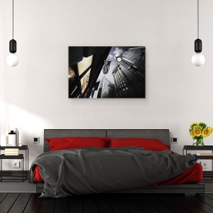 Tablou canvas - Lampile Sperantei In Amurg, Arhitectura, Steag, 60 x 90 cm - Img 4