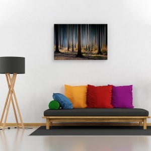 Tablou canvas - Lemn mistic, Peisaj, Toamna, Lumina, 80 x 120 cm - Img 2
