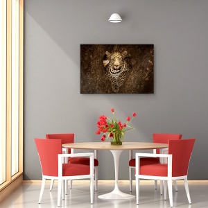 Tablou canvas - Leopard odihnindu-se pe un copac la Masai Mara, Nature, Africa, Camuflaj, Feline, 80 x 120 cm - Img 4
