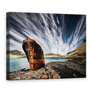 Tablou canvas - Locul Ales, Blocati, Cer, Peisaj, Rugina, Ruginit, 75 x 100 cm