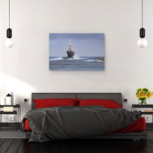 Tablou canvas - Lumina Sfarsitului Lumii, Far, Rasarit De Soare, Grecia, Turn, 40 x 60 cm - Img 3