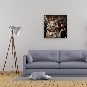Tablou canvas - Magia Sezonului, Magic, Frunze, Femeie, Mar, 90 x 90 cm - Img 2
