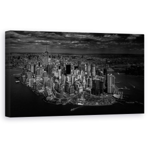 Tablou canvas - Manhattan - Vedere De Sus, America, Arhitectura, Cer, 50 x 100 cm